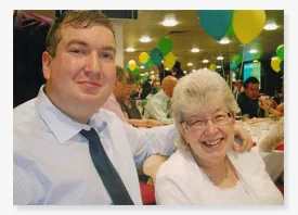 Eve Merton with her family