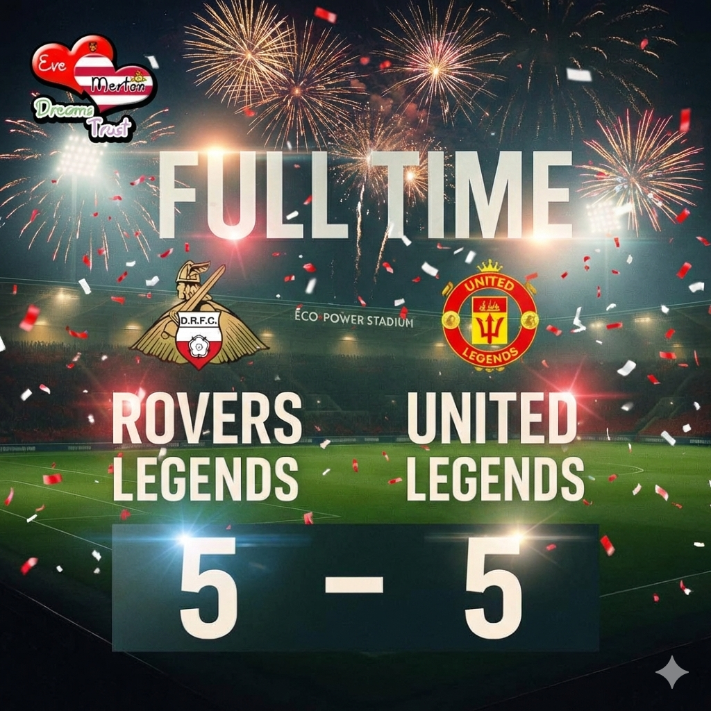 Rovers Legends 5 – 5 United Legends